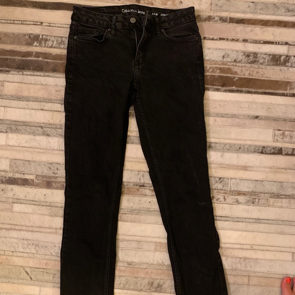Black Calvin Klein jeans